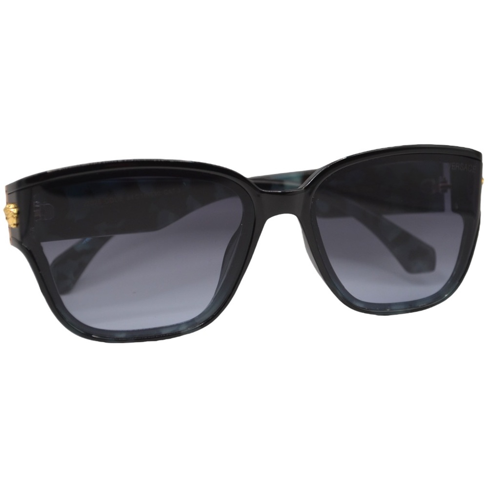 Versace Women’s Sunglasses | Black/Blue | Gray-Blue Lens | Like New (scratched) - Picture 15 of 16
